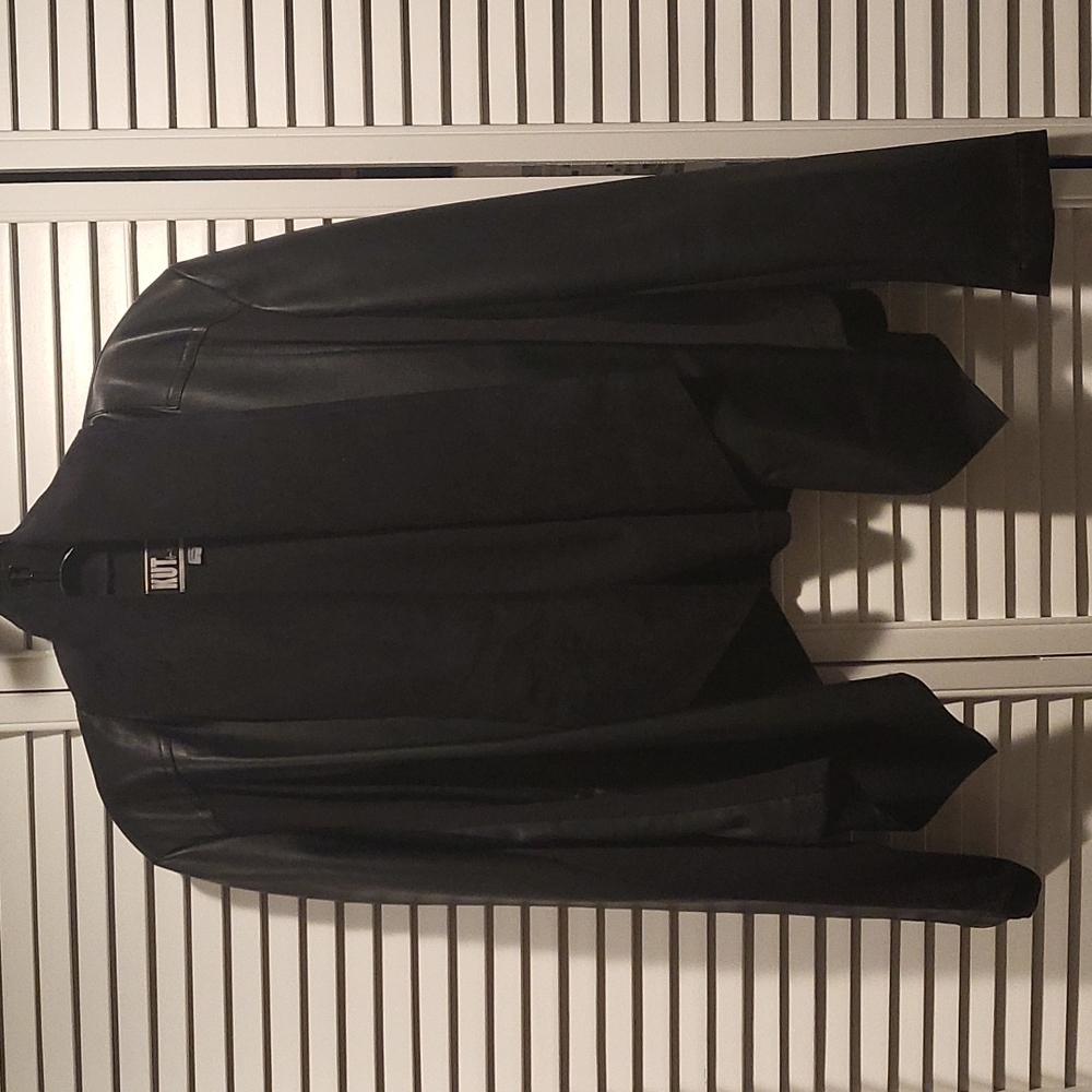 Kut from the Kloth Faux Leather and Suede Moto Jacket
